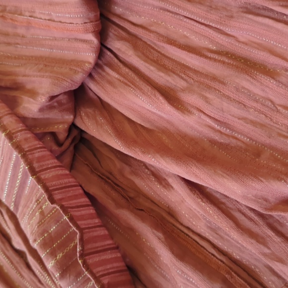 ANTHRO I NWOT Rust Terra Cotta Gauze Tiered Halter Maxi Dress by Frye, L - Picture 10 of 15